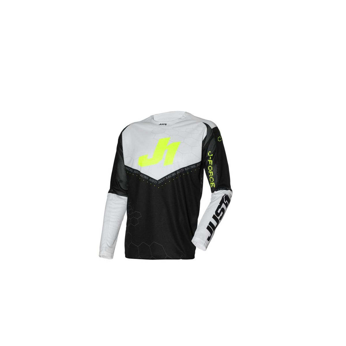 Just1 Crosströja Just1 J-Force Hexa Svart/Vit/Gul Fluo