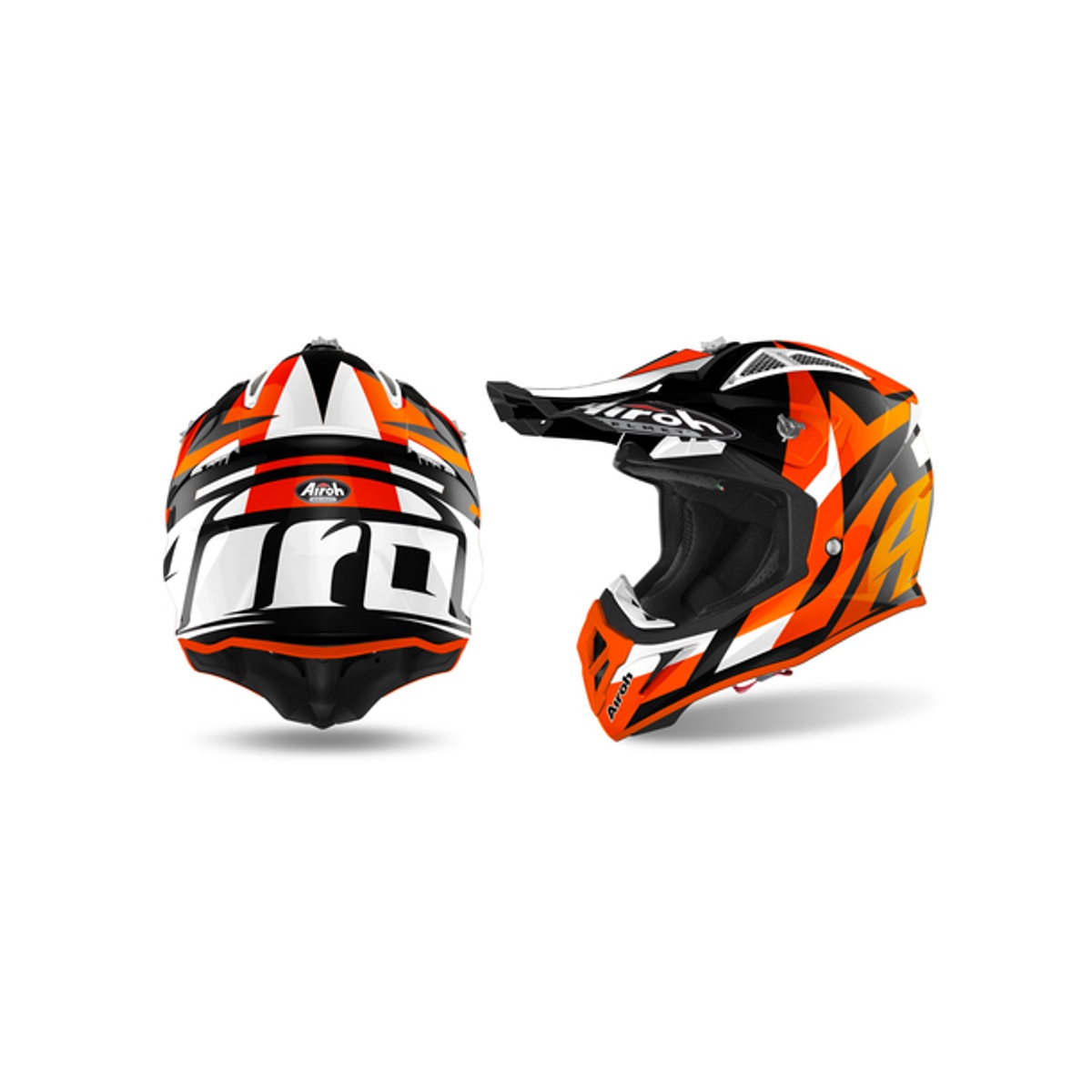 Airoh Crosshjälm Airoh Aviator Ace Trick Orange