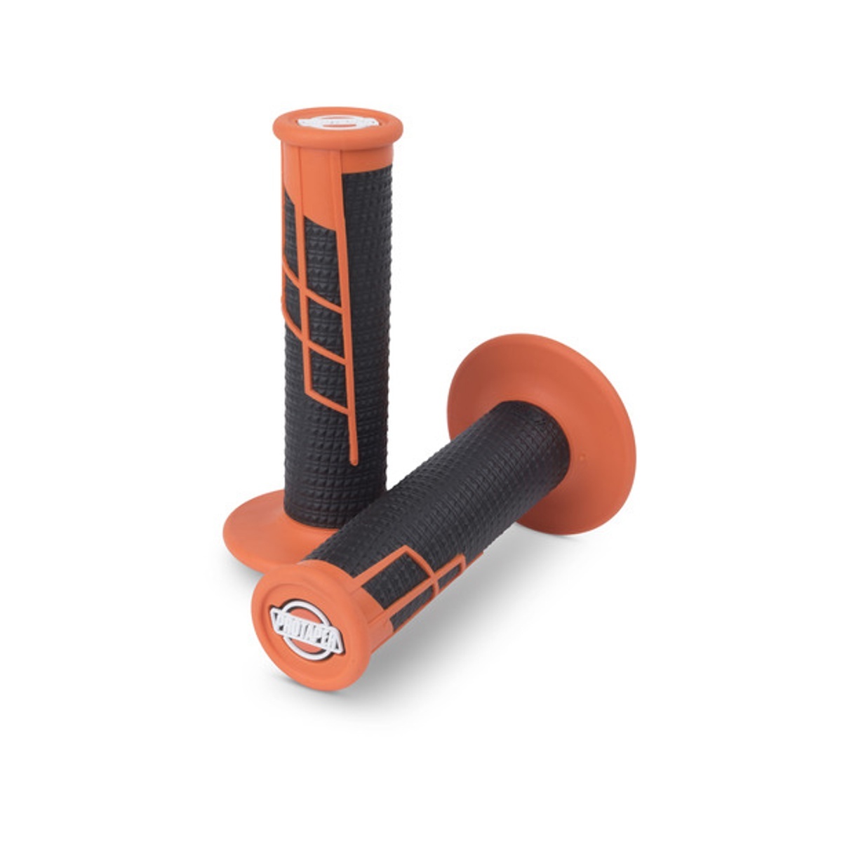 Protaper Handtag Clampon 1/2 Waffle Orange/Svart