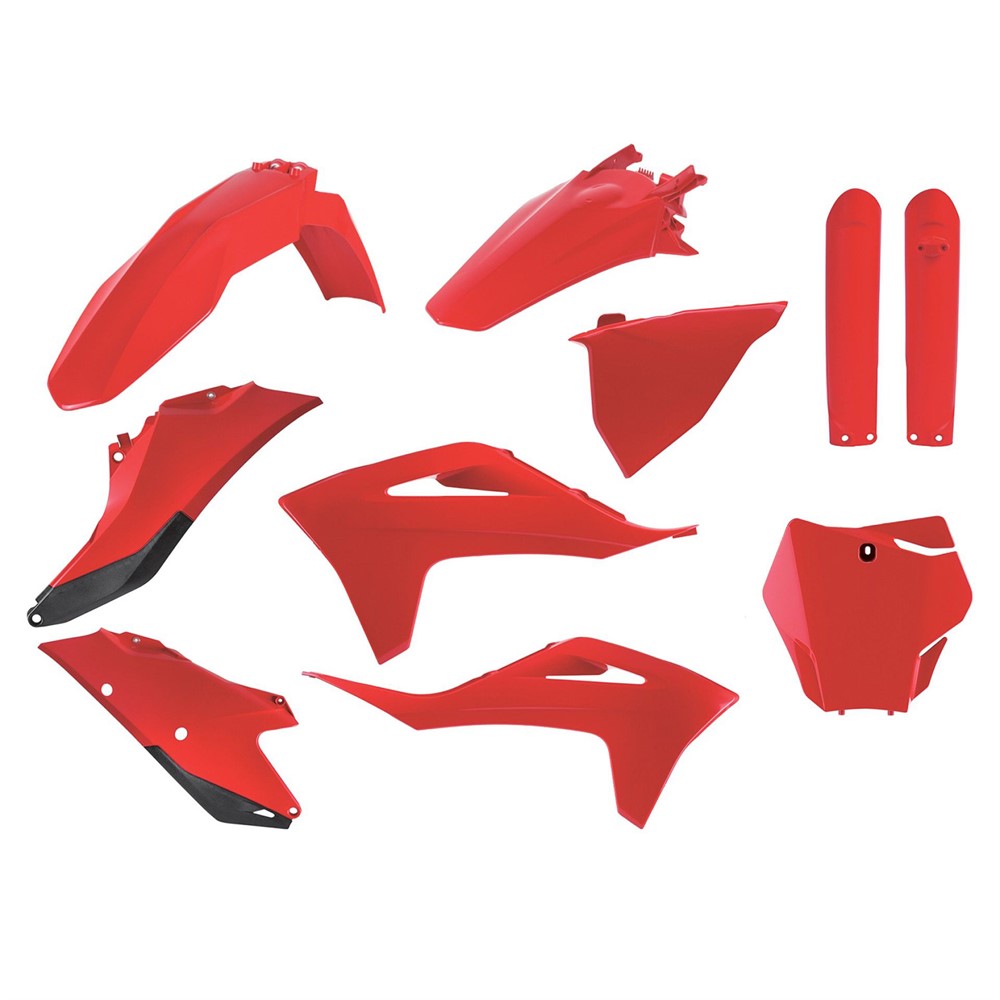 Plastkit MX med gaffelbensskydd GasGas 21-23, röd OEM