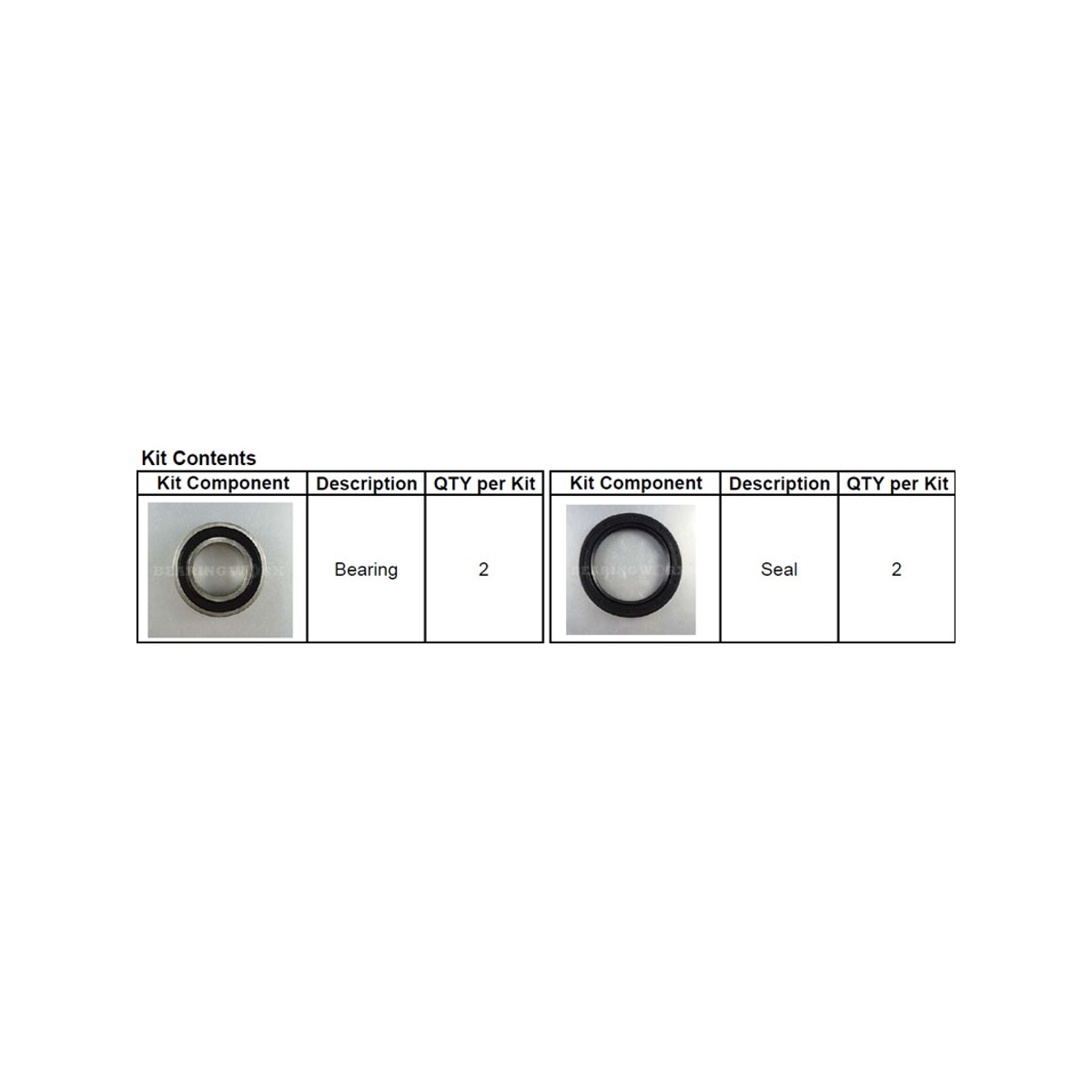 Bearing Worx Hjullagersats Fram KTM SX/SXF/EXC/EXCF 03-, Husqvarna 14-, Beta 13- m.fl.