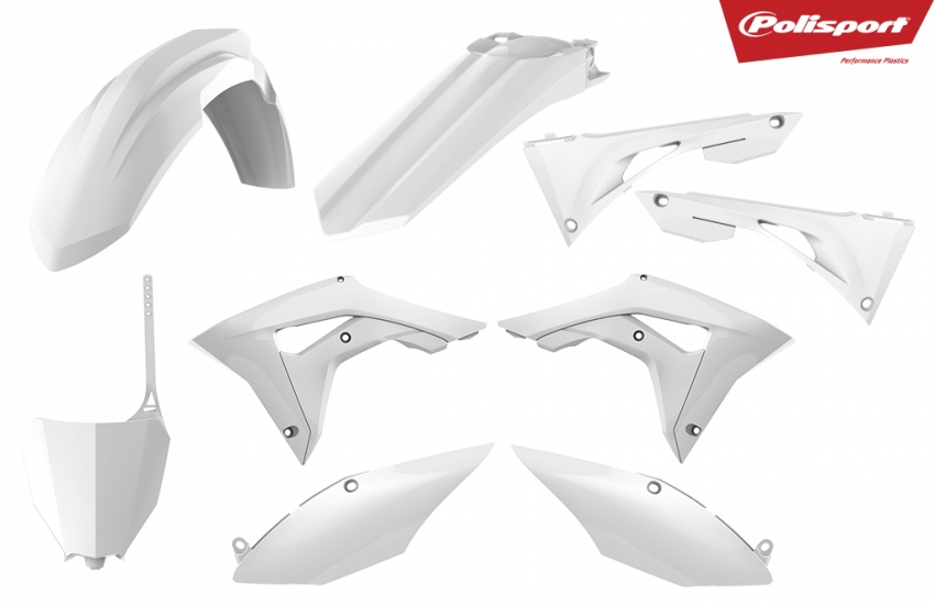 Polisport Plastkit CRF250/450R 18-21/17-20, vit