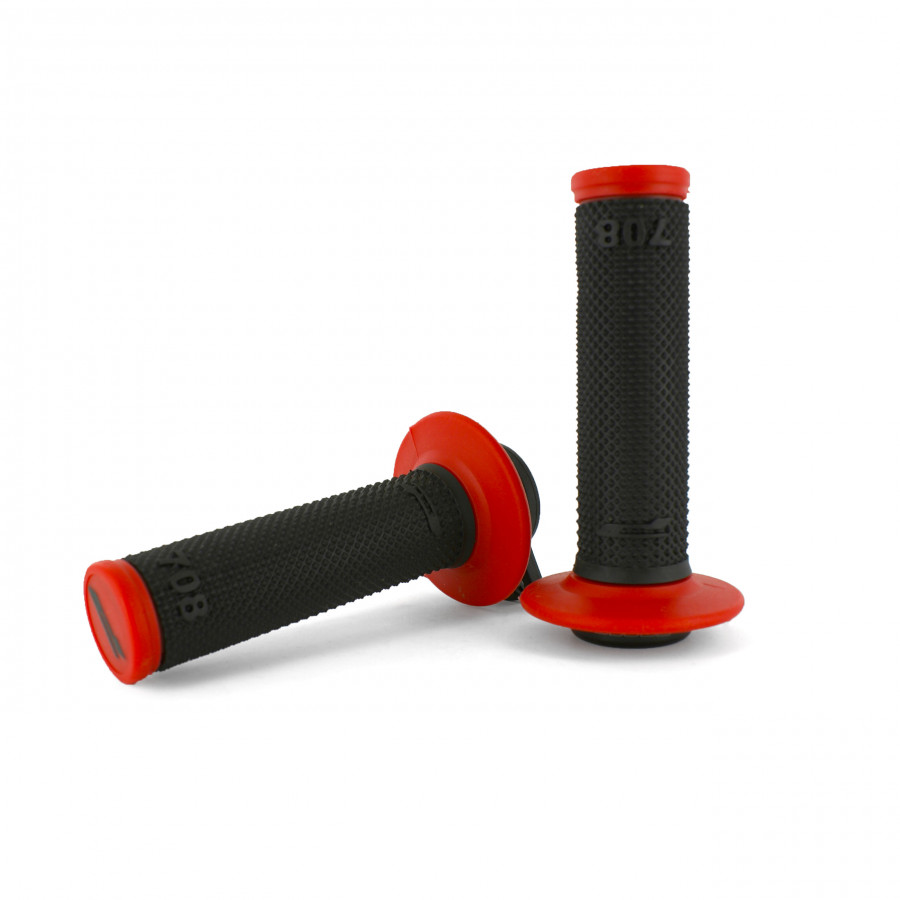 Progrip Progrip, 708 Dual Density Full Diamond LOCK ON GRIPS, SVART RÖD