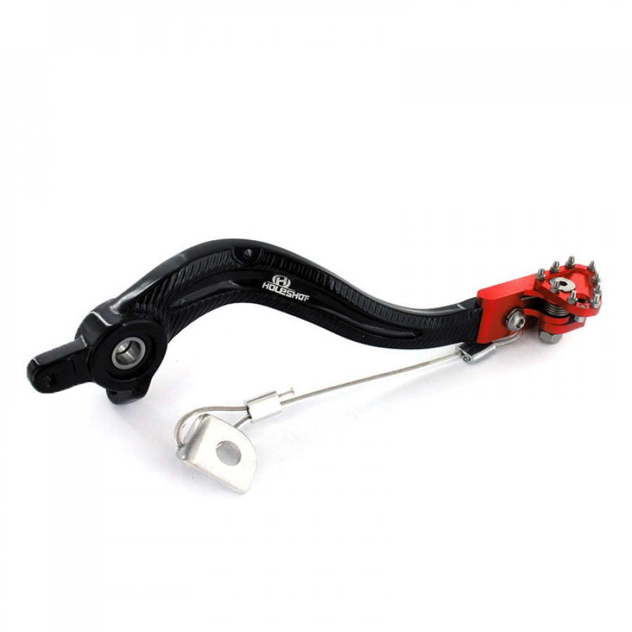 Holeshot Bromspedal Flex Tip Svart Röd Husqvarna TC 85 18-24 - m.fl.