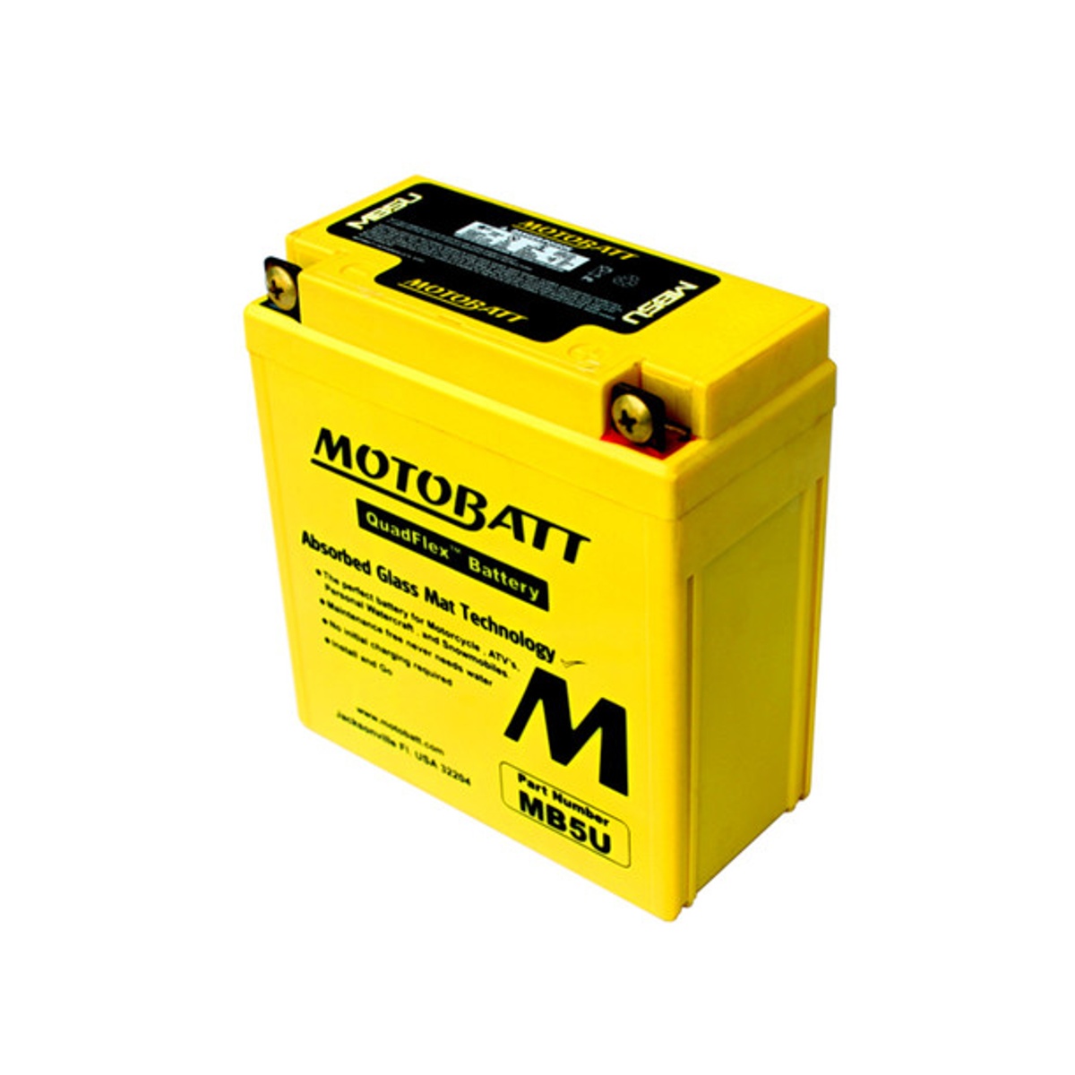 Motobatt batteri MB5U Fabriksförseglad
