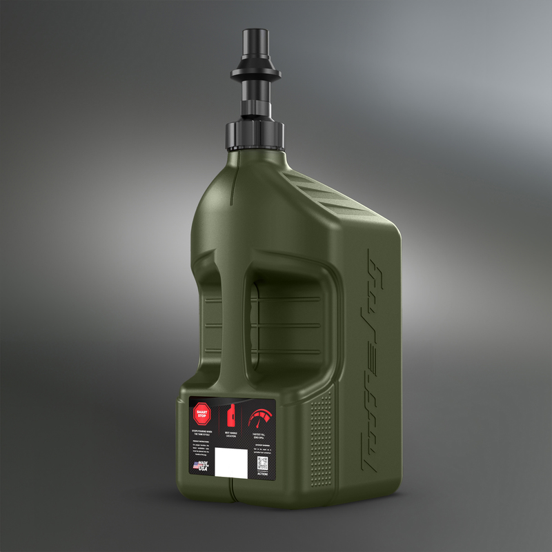 Tuff Jug Snabbtank 20L skogsgrön, Ripper kork svart