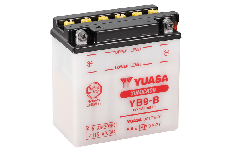 Yuasa Batteri, YB9-B (CP) Inkl syra (5)