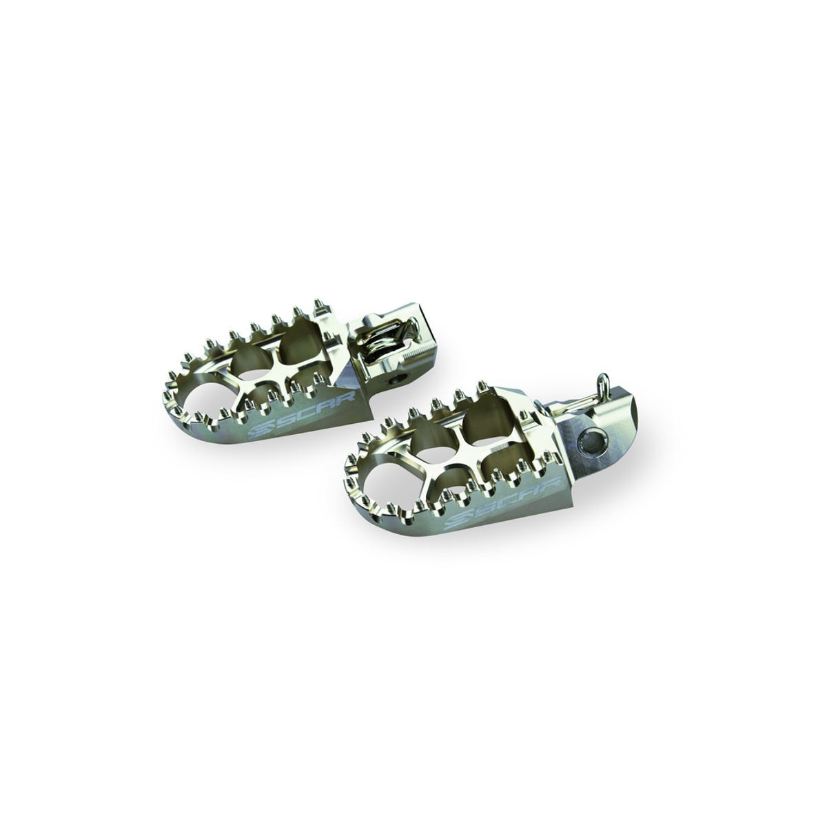 Scar Scar Evolution Footpegs - Ktm/Husq. Titanium color - m.fl.