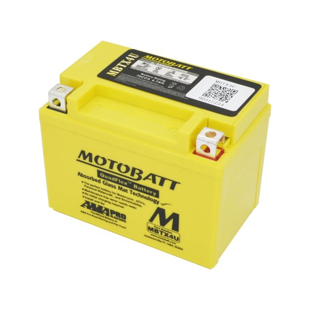 Motobatt batteri MBTX4U Fabriksförseglad