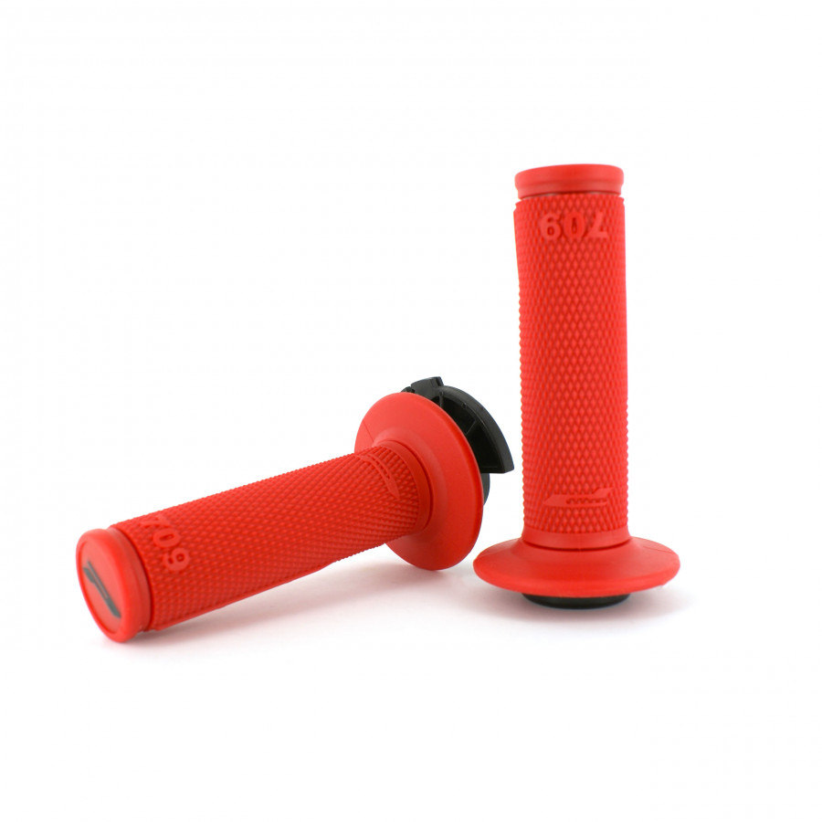 Progrip Progrip, 709 Single Density Half Waffle LOCK ON GRIPS, RÖD