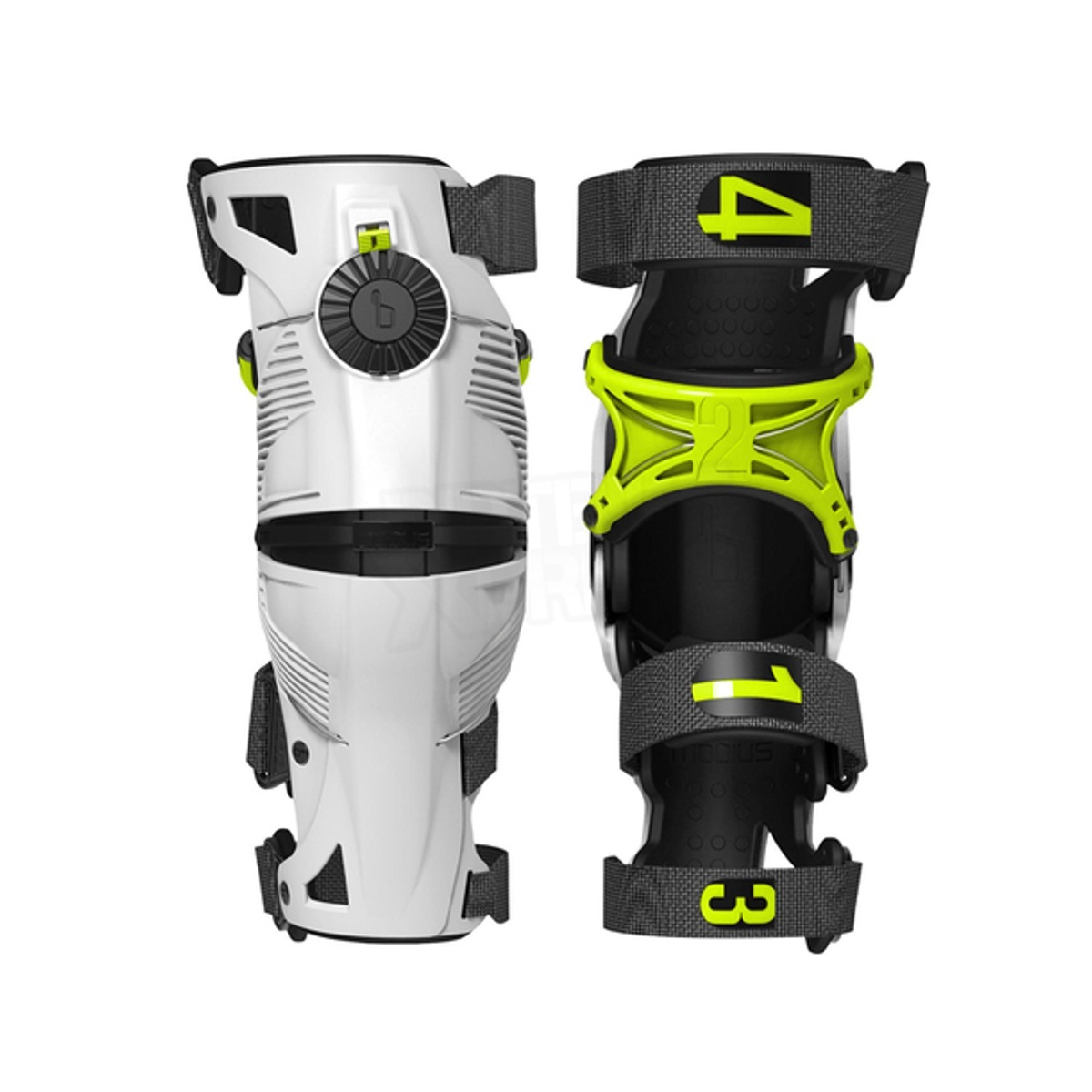 Mobius Knäskydd Par Mobius X8 Vit / Gul XS Ungdom