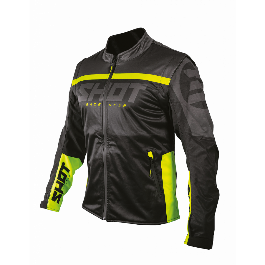 Shot Shot Endurojacka Softshell Lite 2.0, Neon/Svart/Gul
