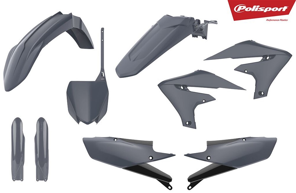 Plastkit MX Yamaha YZ250F/450 19-23/18-22, N-Grå