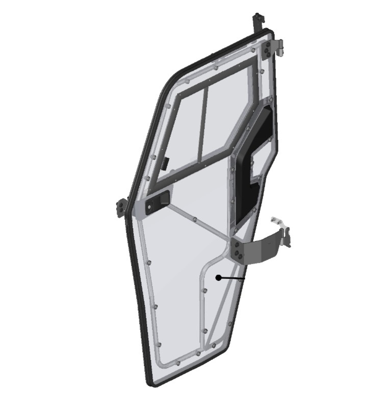 DFK Dörr komplett vänster Polaris Ranger 570