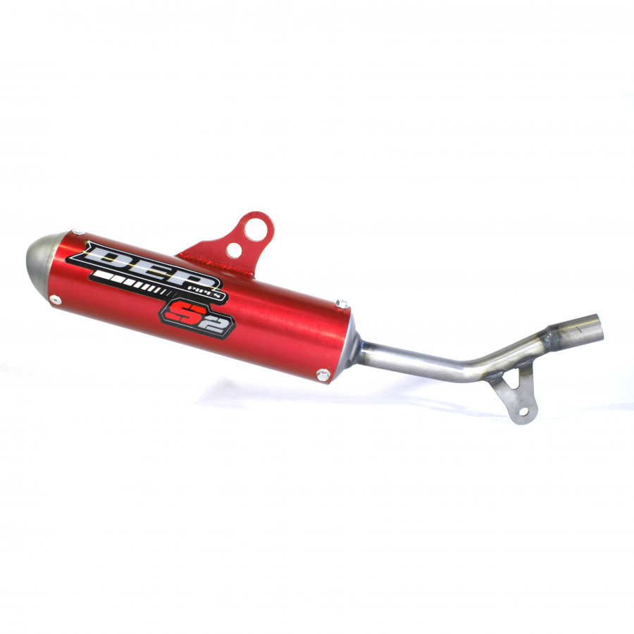 DEP Ljuddämpare Röd (FS) - KTM 50 SX 16-23, GasGas MC 50 21-23 m.fl.