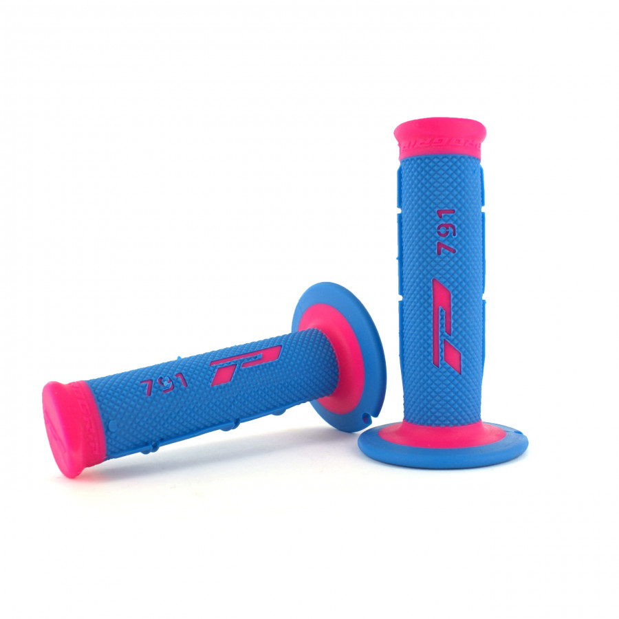 Progrip Progrip, 791 Dual Density Half Waffle Gummihandtag, BLÅ ROSA
