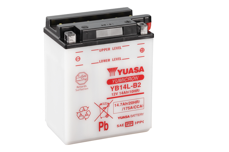 Yuasa Batteri YB14L-B2 (CP) Inkl syra (4)