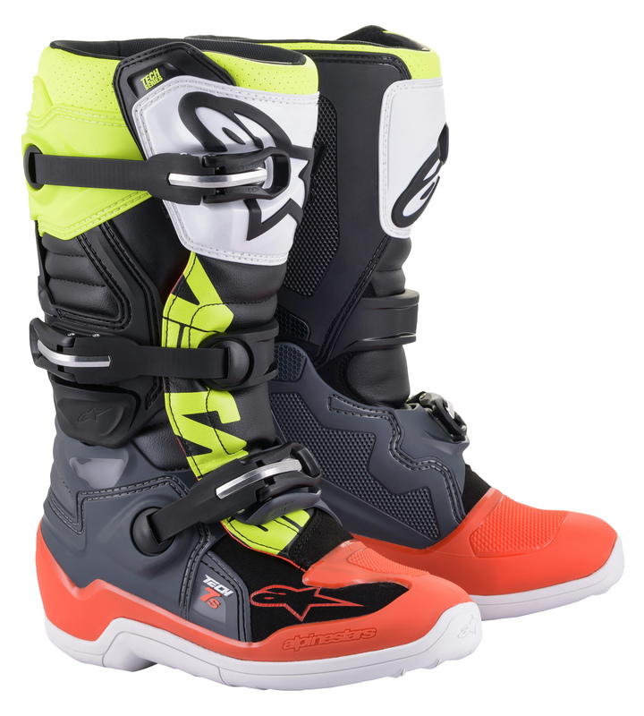 Alpinestars Alpinestars Crosstövlar Tech 7s junior Grå / Röd / Gul Fluo