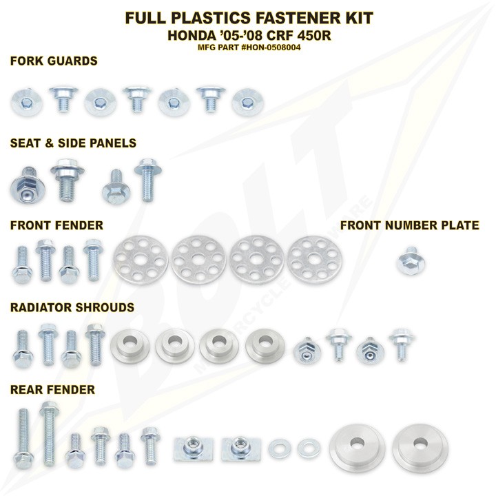 Fästbult plast - CRF450R 05-08