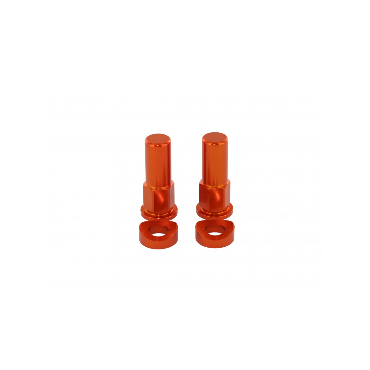 Holeshot Däcklås mutter + spec bricka ORANGE