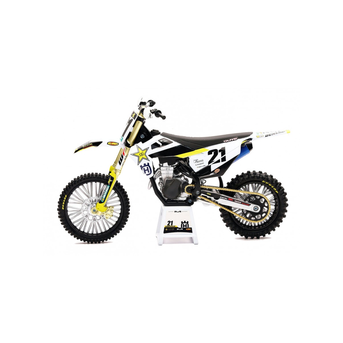 Leksakscross New-Ray 1:12 Rockstar Energy HUSQVARNA FC450 Jason Anderson