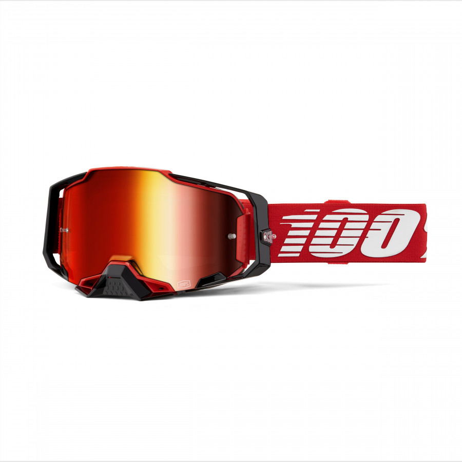 100% 100%, ARMEGA Glasögon Red - Mirror Red Lens, VUXEN