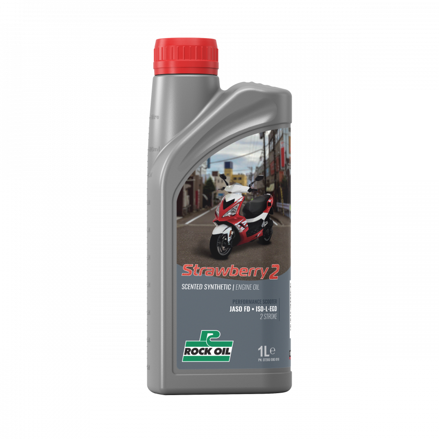 Rock Oil Rock Oil Strawberry 2-taktsolja 1L (scooter/cross)