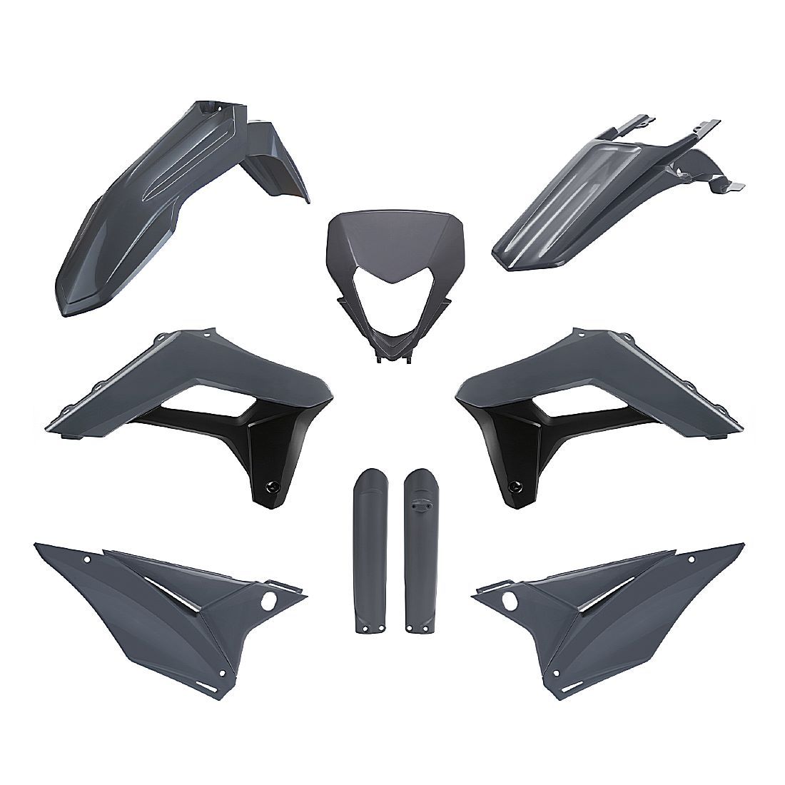 Plastkit Enduro me lampkåpa, gaffelbensskydd Sherco SE/SEF 2024, OEM - m.fl.