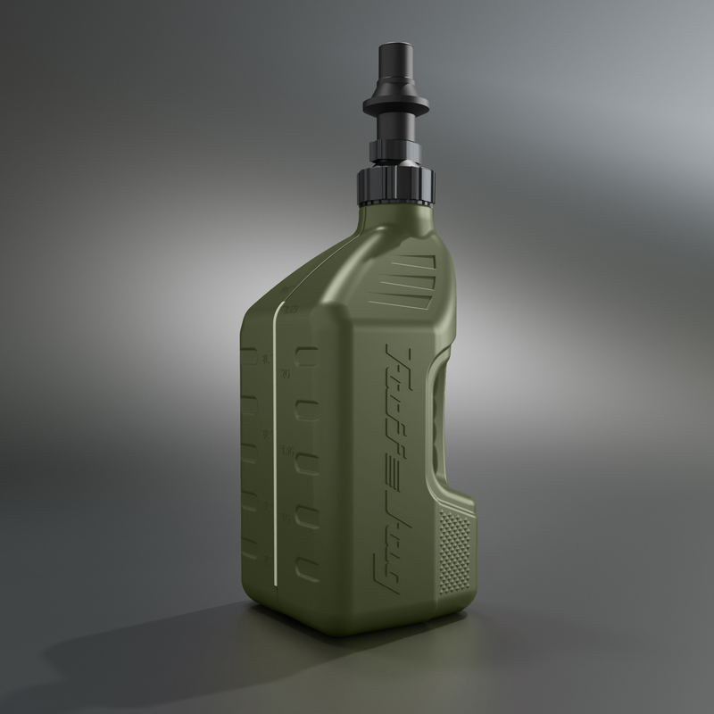 Tuff Jug Snabbtank 10L skogsgrön, Ripper kork svart bild 2
