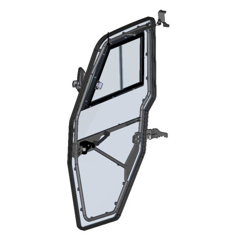 DFK Höger dörr komplett Polaris Ranger XP 1000 2018-