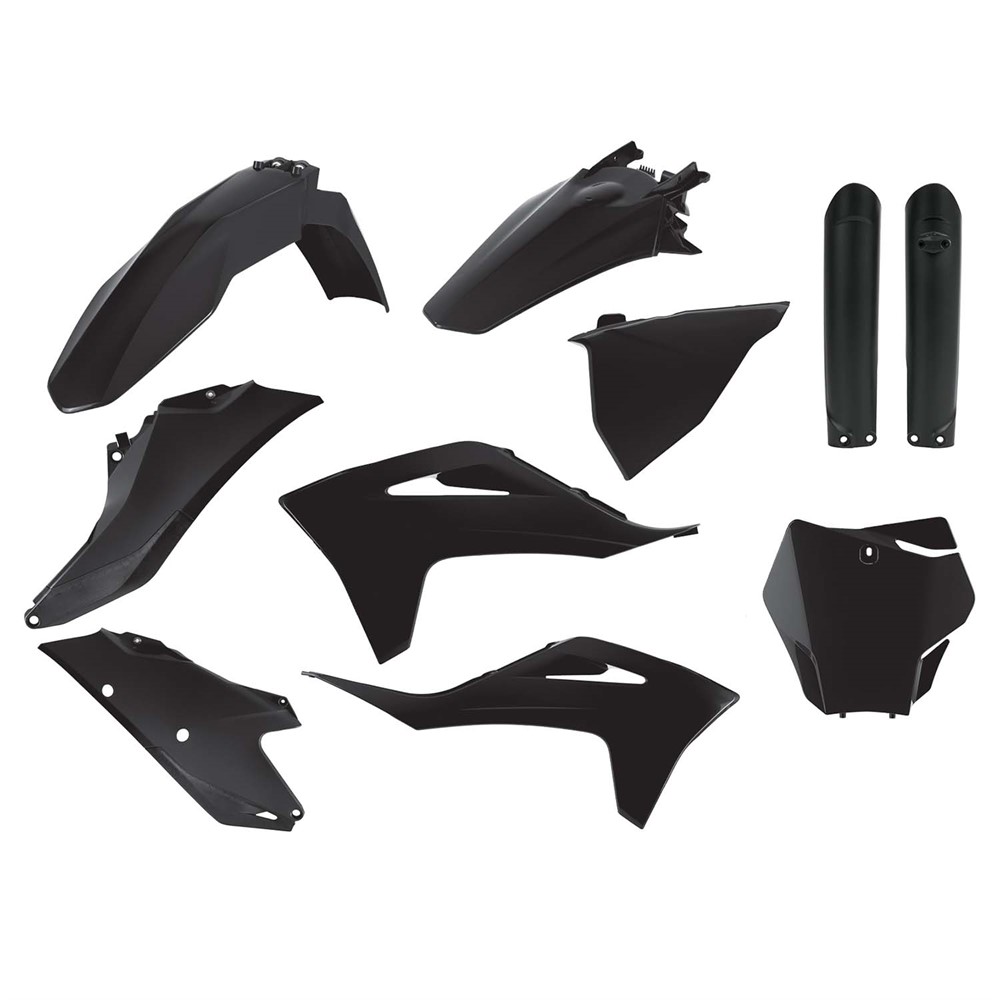 Plastkit MX med gaffelbensskydd GasGas 21-23, svart