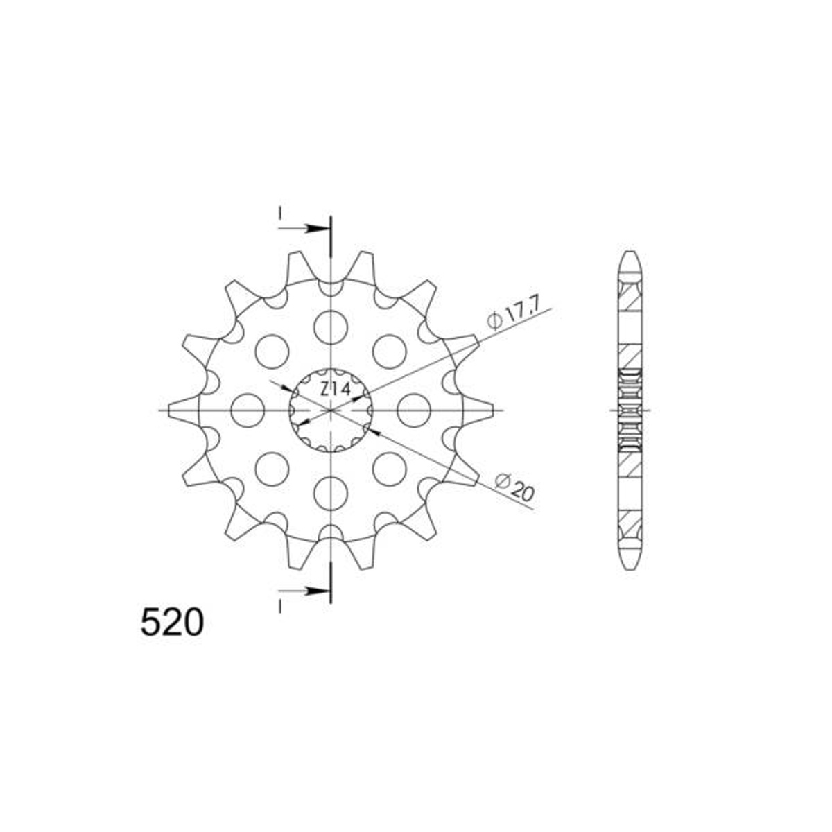 Supersprox / JT Framdrev 564.13 - Yamaha YZ 125 88-04
