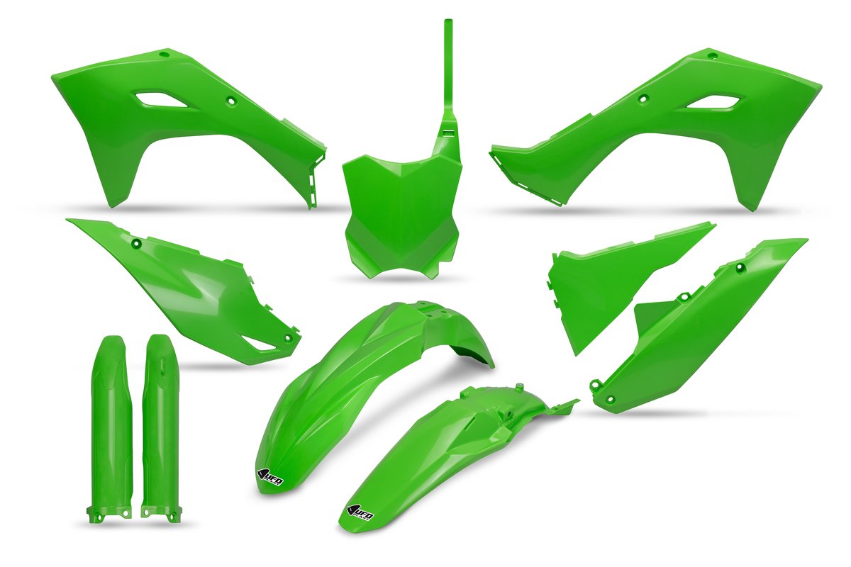 UFO Plastkit ink. gaffelskydd svart Kawasaki KXF 250 2025-2025 - m.fl.