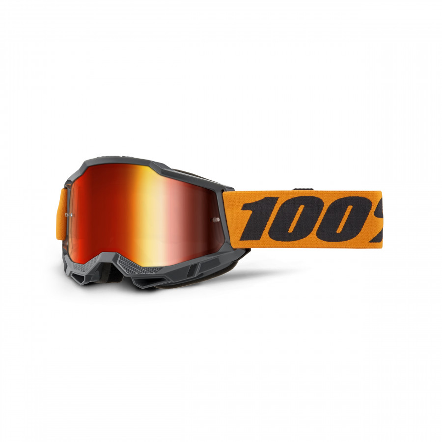 100% 100%, ACCURI 2 Glasögon Orange - Mirror Red Lens, VUXEN
