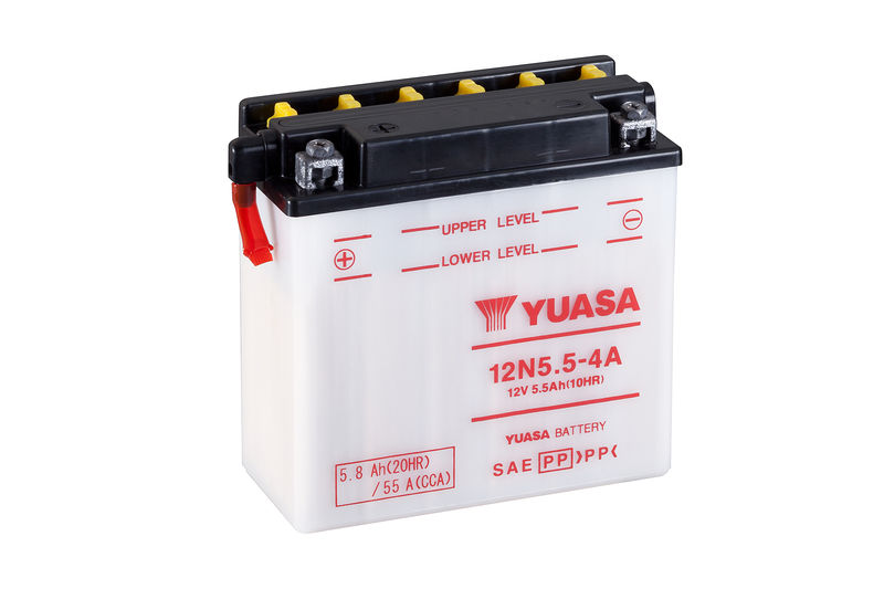 Yuasa Yuasa Batteri, 12N5.5-4A (dc) Exkl syra (10)