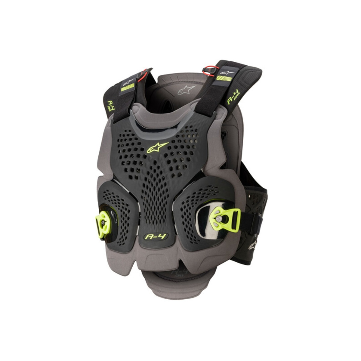 Alpinestars Skyddsväst A-4 Max Svart/Gul Fluo