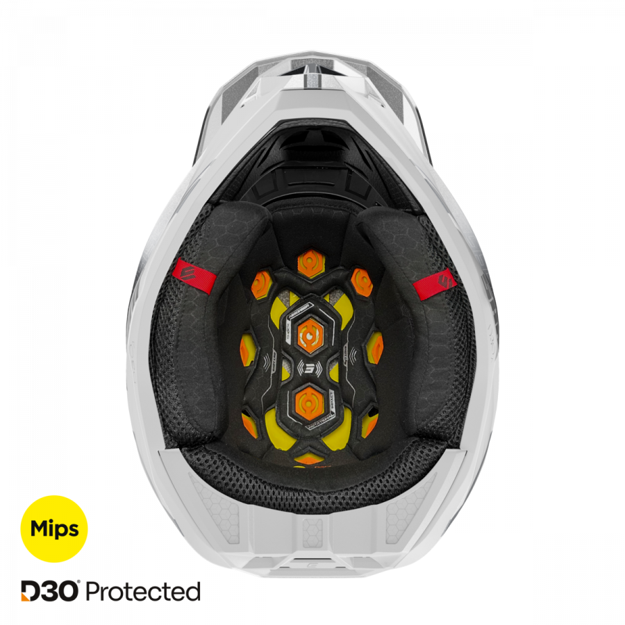 Shot Crosshjälm Lite Challenger Black White Pearly bild 4