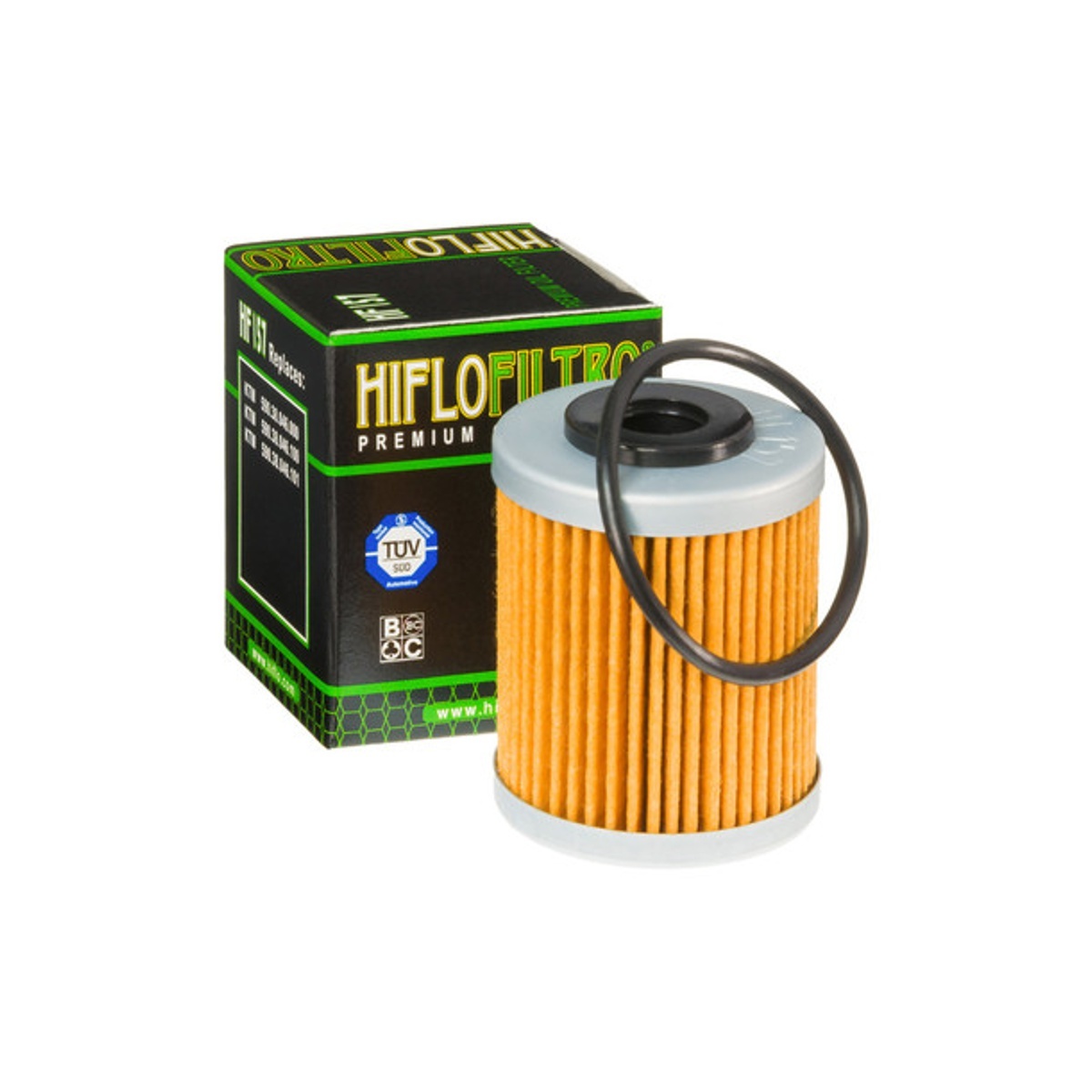 HiFlo oljefilter HF157 - KTM 450 SX-F 03-06, KTM 525 EXC 03-07 m.fl.
