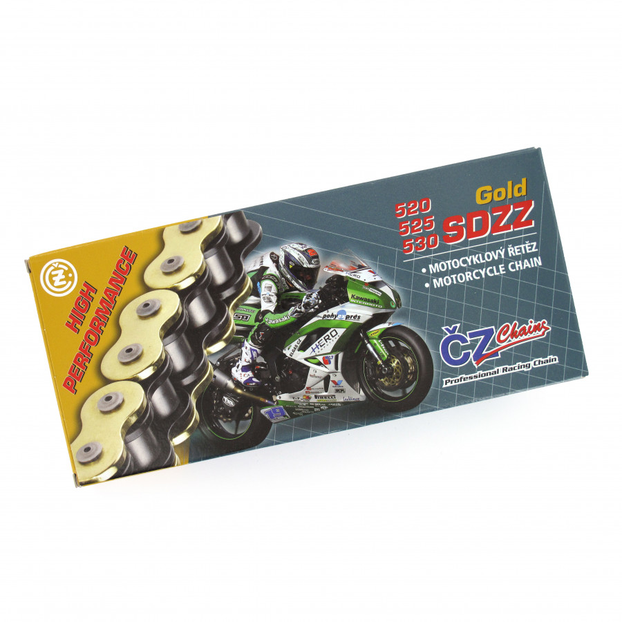 CZ Chains CZ Chains 525 SDZZ Street X-Ring Kedja 120 Länkar Guld / Stål
