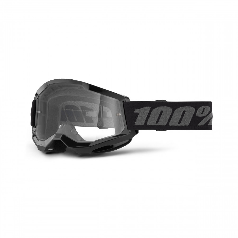 100% 100%, STRATA 2 Glasögon Black - Clear Lens, VUXEN