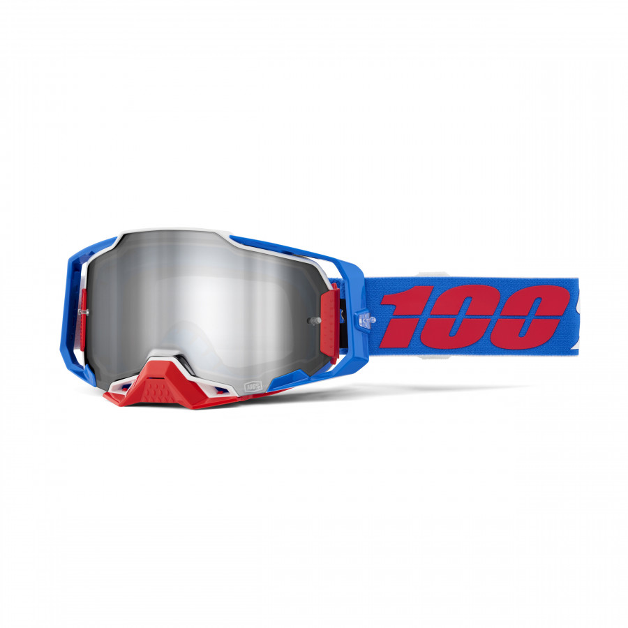 100% 100%, ARMEGA Glasögon Ironclad - Mirror Silver Lens, VUXEN