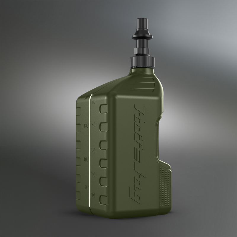 Tuff Jug Snabbtank 20L skogsgrön, Ripper kork svart bild 2