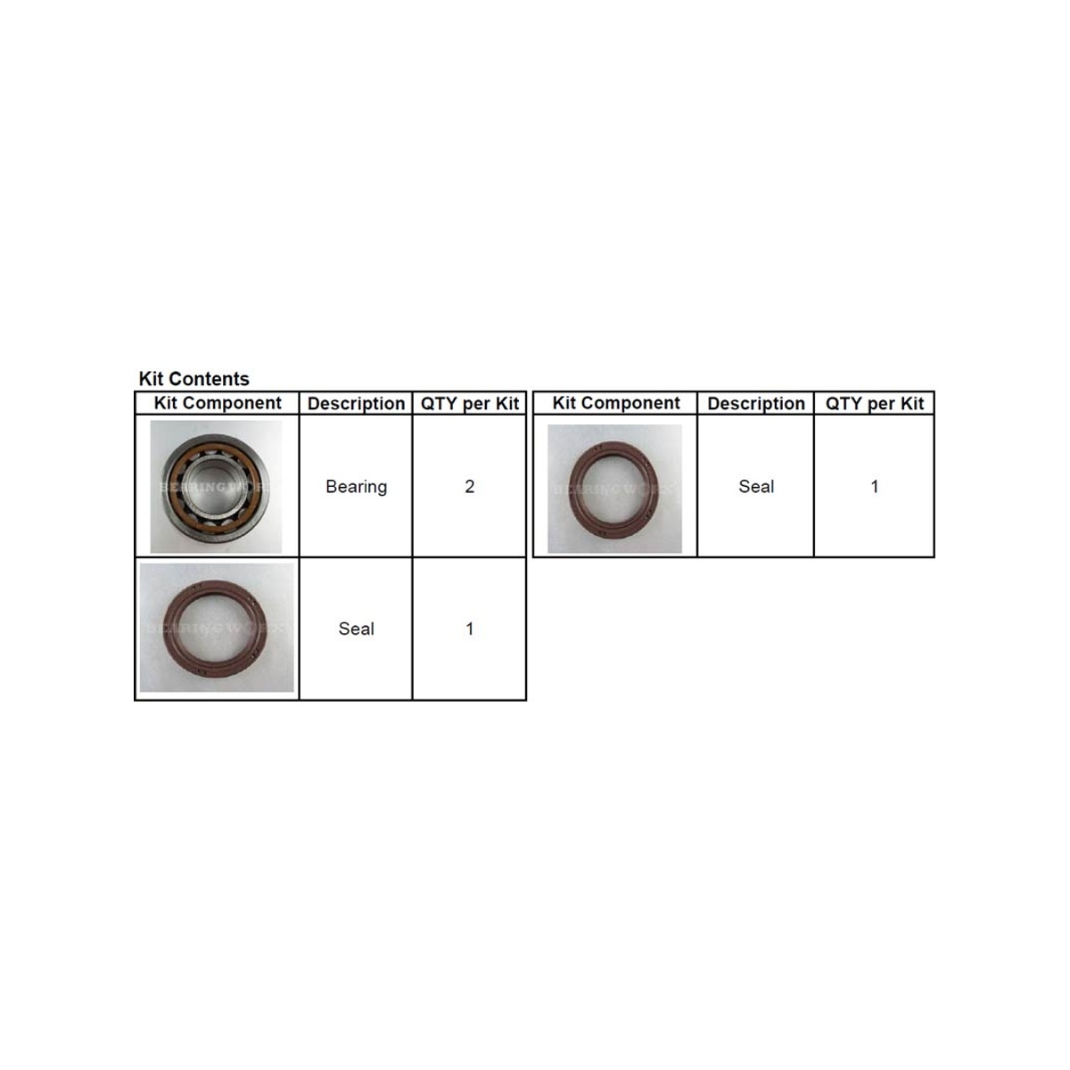 Bearing Worx Ramlager BW KTM 350 SXF 11-15, EXC 12-15, 250 SXF 13-15, EXC 14-15, HSB/HQ 250/350