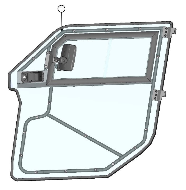 DFK DFK Dörrpanel Vänster Can-Am Maverick Trail