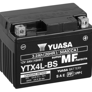 YUASA batteri YTX4L-BS W (CP) Inkl syra