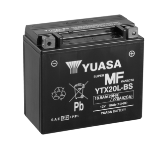 Yuasa Batteri YTX20L-BS (CP) Inkl syra