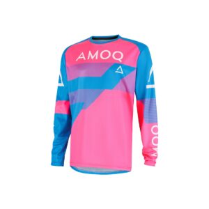 AMOQ Crosströja Ascent Strive V2 Ljusblå/Rosa