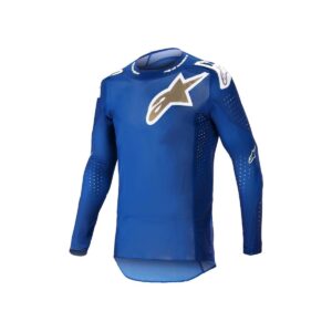 Crosströja Alpinestars Supertech Bruin Blå/Guld