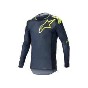 Crosströja Alpinestars Supertech Bruin Blå/Gul Fluo