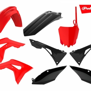 Plastkit MX CRF250R 18-21, CRF450R 17-20 Röd/svart